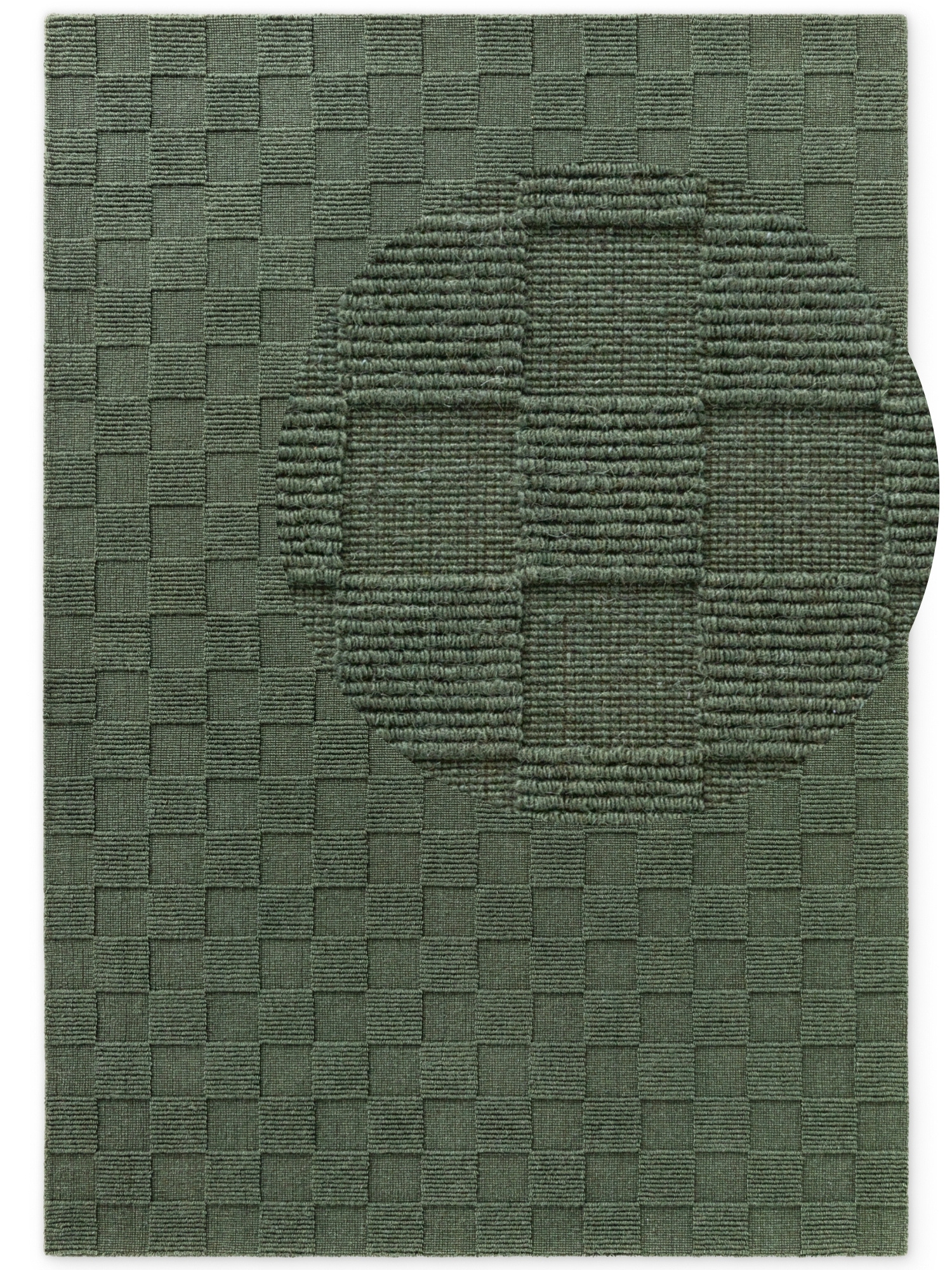 Villeroy & Boch Scala Handgeweven Wol Vloerkleed Groen - 200x300CM