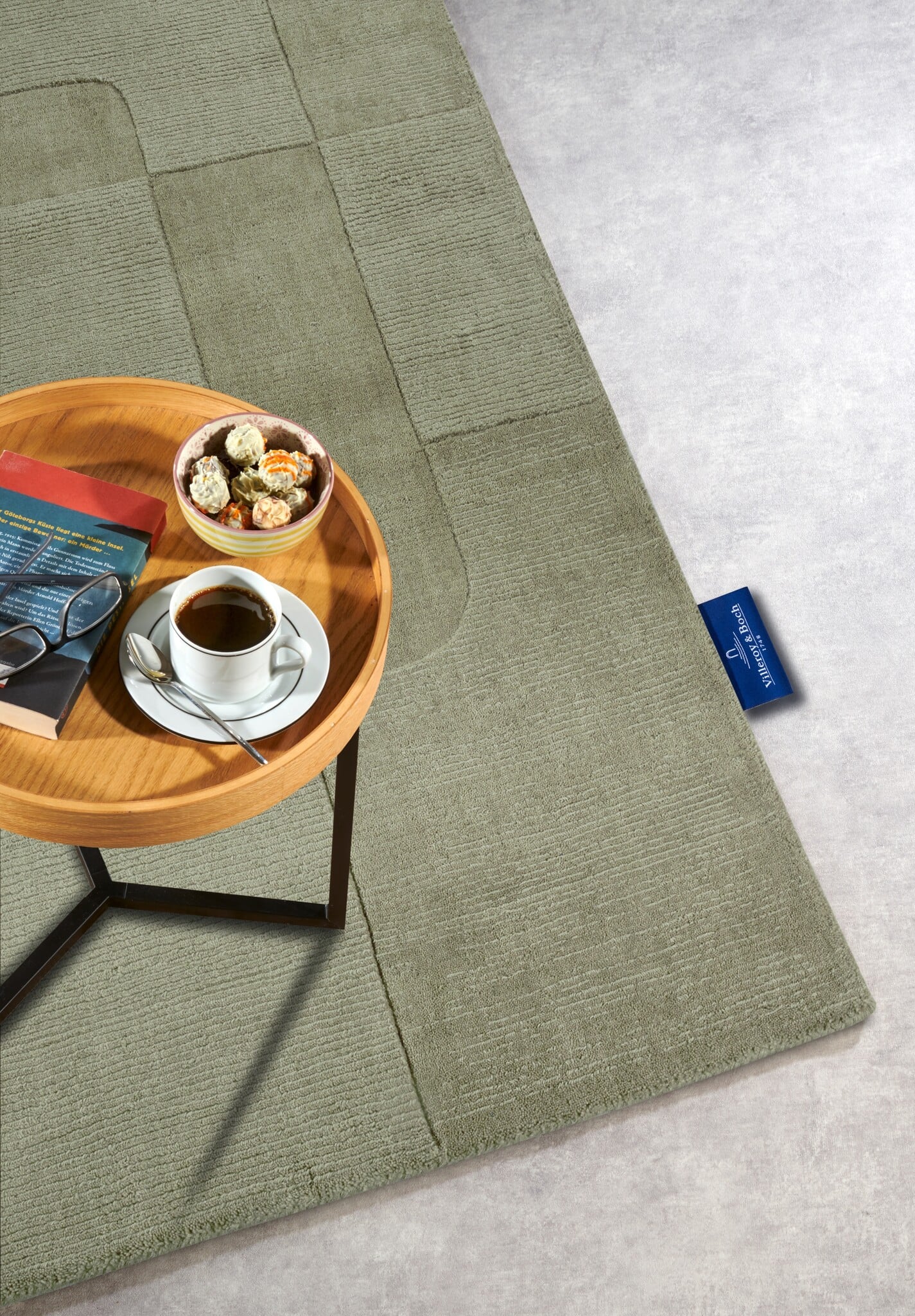 Villeroy & Boch Charlotte Wol Vloerkleed Groen - 190x280 CM