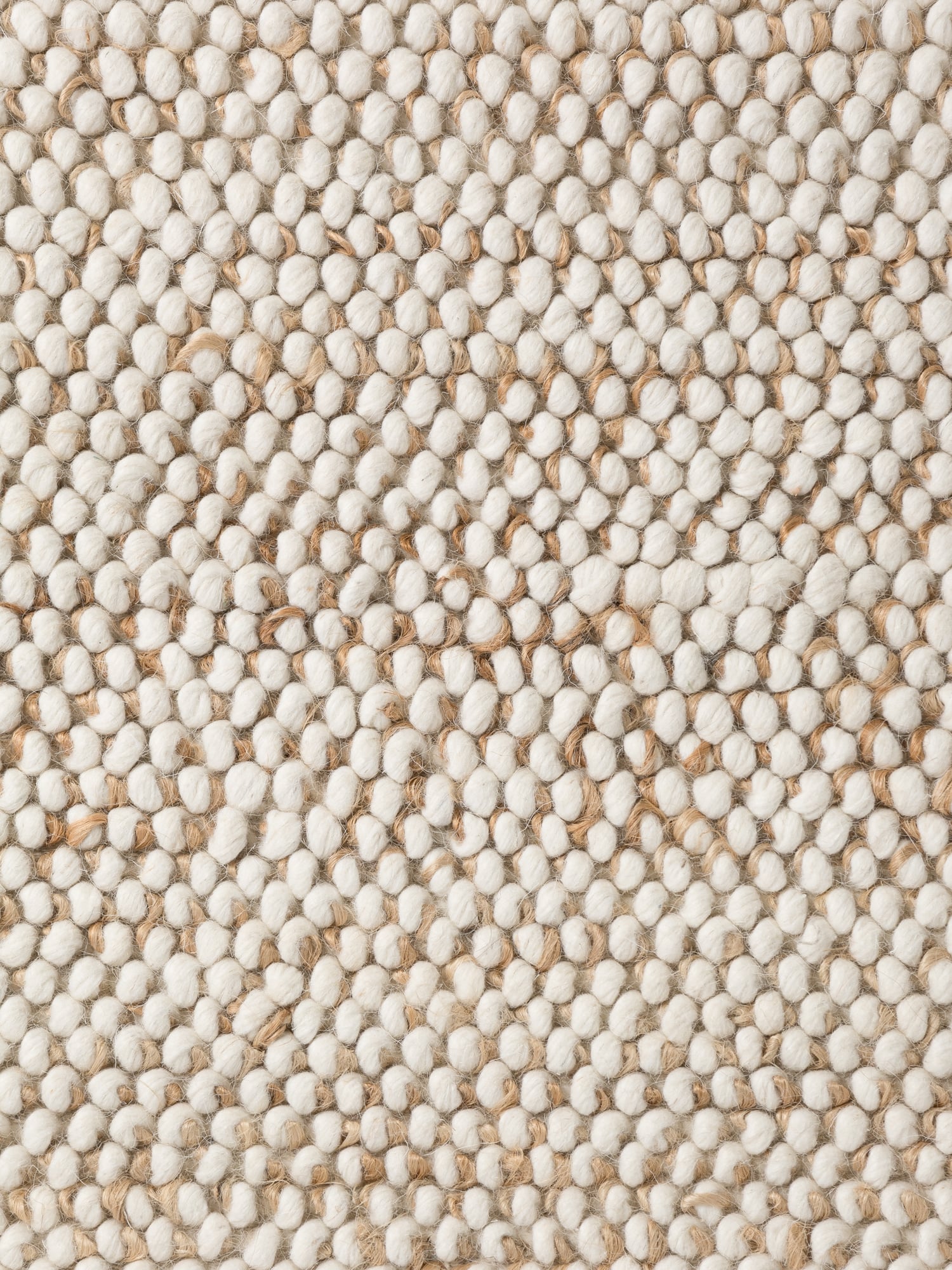 Villeroy & Boch Peas Wol Jute Vloerkleed Creme Beige - 200x300 CM
