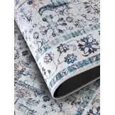 Elle Decoration Saveh Laagpolig Vloerkleed Creme Blauw - 200x290 CM