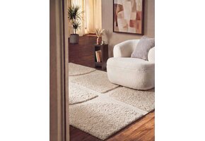 Ted Baker Lambeth Hoogpolig Vloerkleed Creme - 200x300 CM