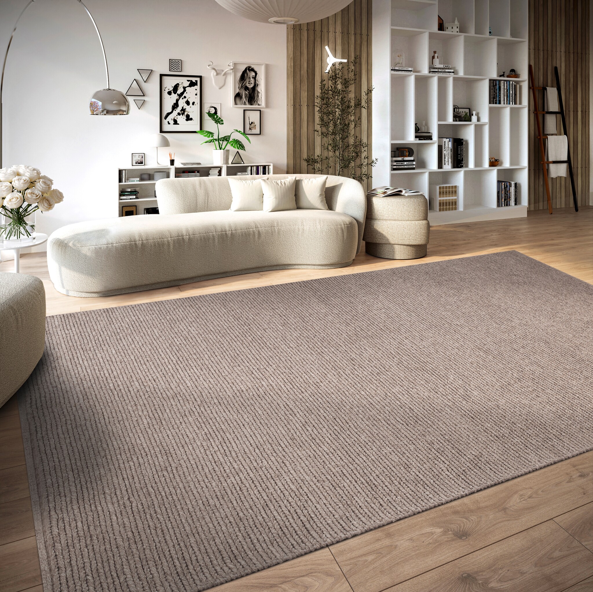 Villeroy & Boch Francois Handgeweven Wol Vloerkleed Linnen - 190x280 CM
