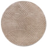 Elle Decoration New York Japandi Rond Vloerkleed Beige - 200 CM rond