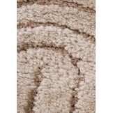 Elle Decoration New York Japandi Rond Vloerkleed Beige - 200 CM rond