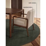 Ted Baker Greenwich Wol Vloerkleed Rond Groen - 200 CM rond