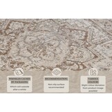 Vintage Vloerkleed Sand Beige Bruin - 200x280 CM