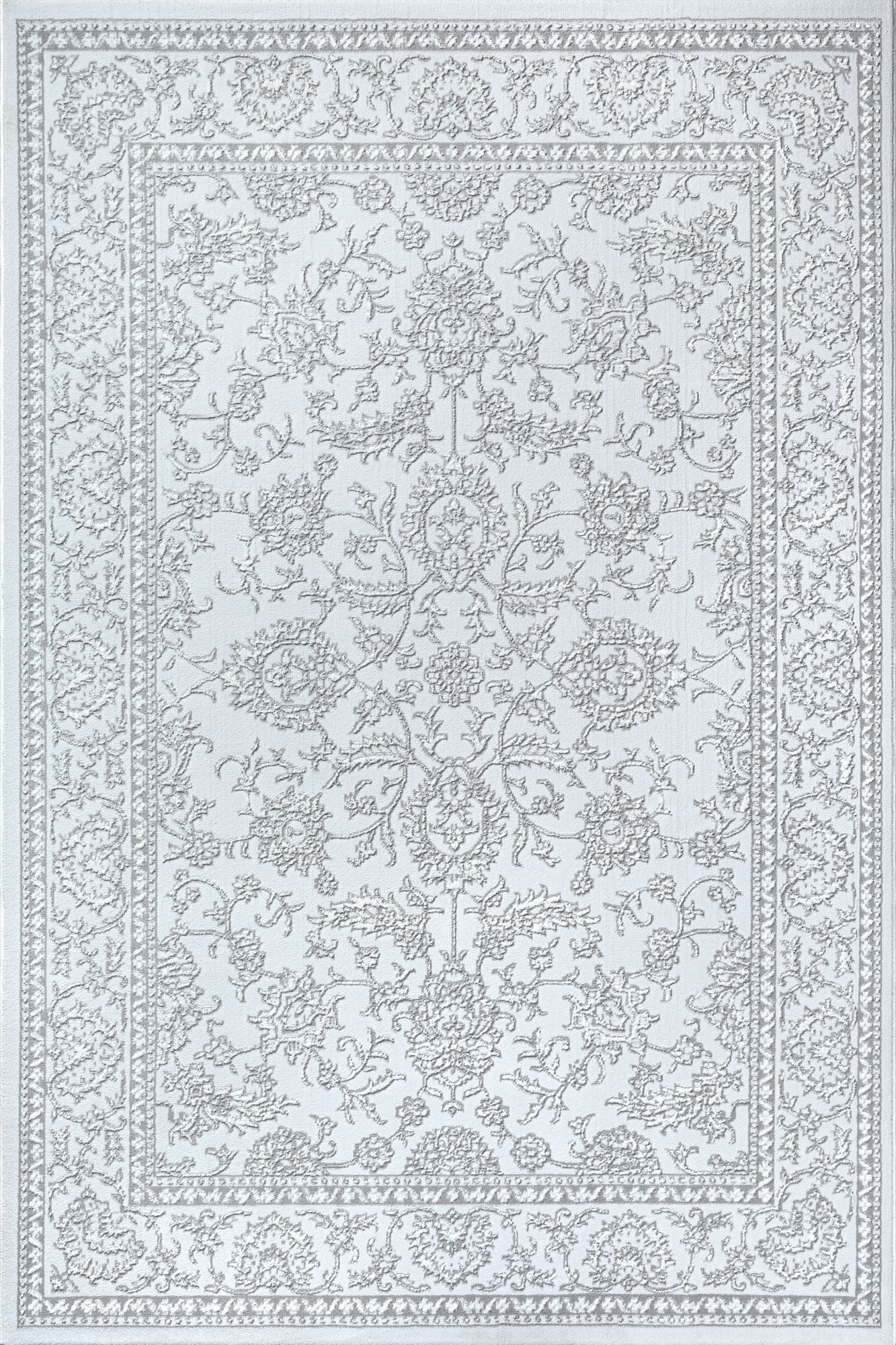 Vintage vloerkleed Harmony Lichtgrijs
