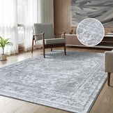 Vintage vloerkleed Harmony Lichtgrijs