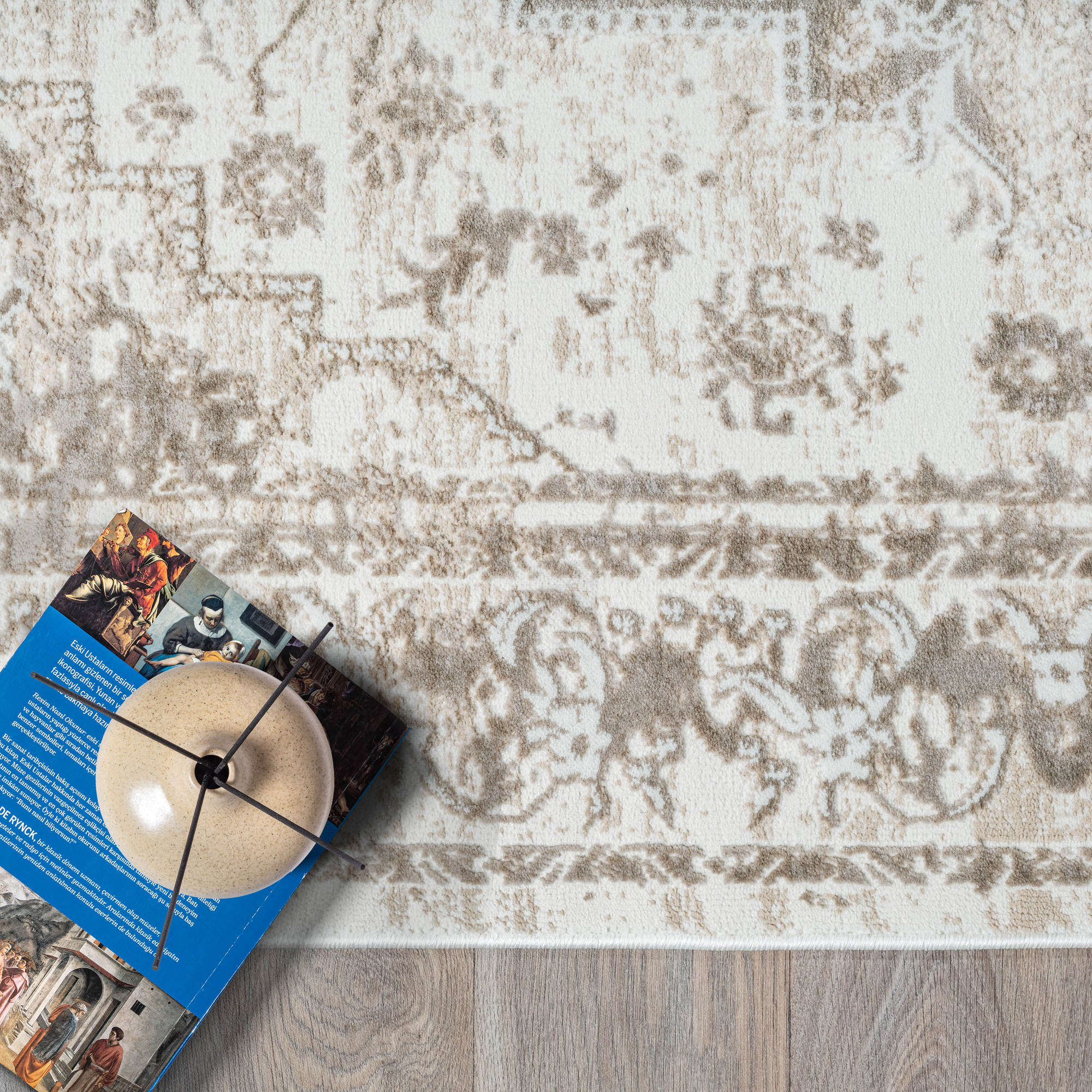Vintage vloerkleed Harmony Beige