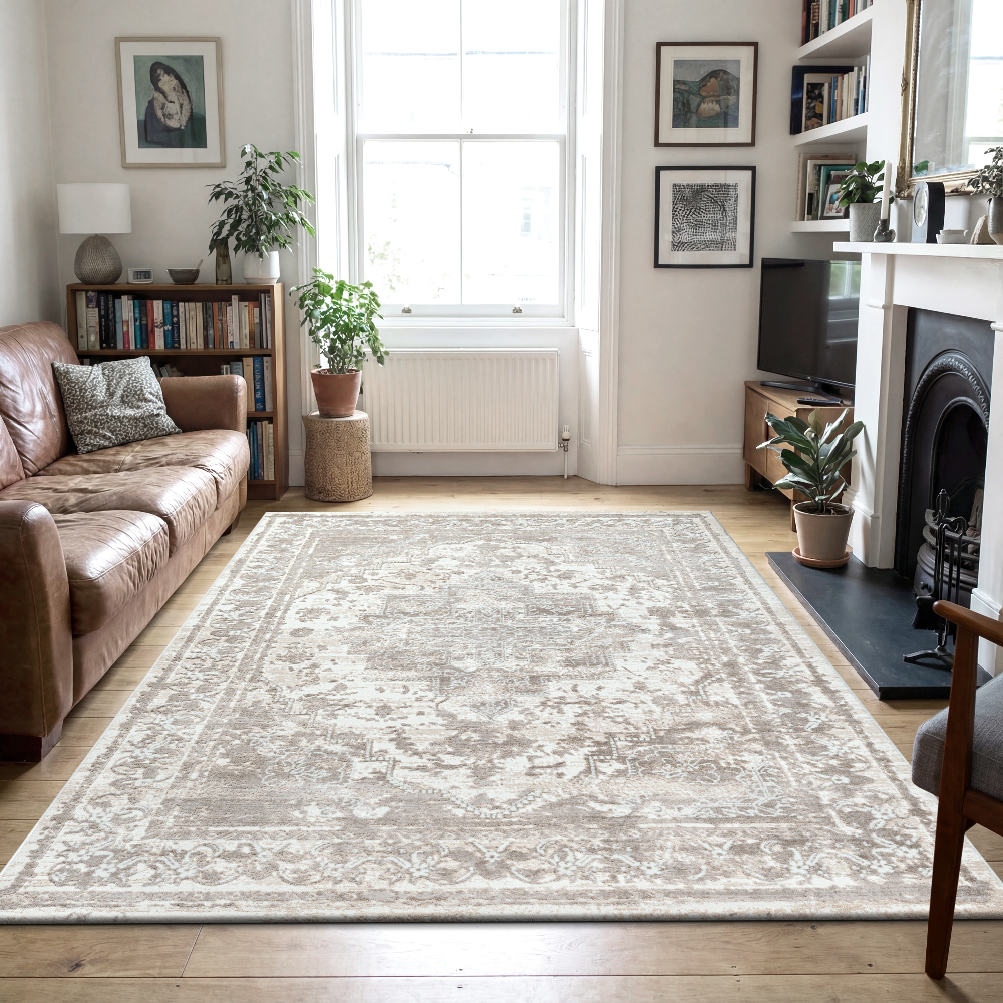 Vintage vloerkleed Harmony Beige