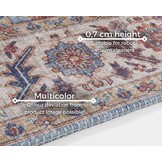 Vintage Vloerkleed Anthea Blauw - 200x290 CM