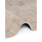 Rond Handgeweven Premium Viscose Vloerkleed Naomi Beige - 120 CM rond