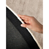 Rond Handgeweven Premium Viscose Vloerkleed Naomi Beige - 120 CM rond