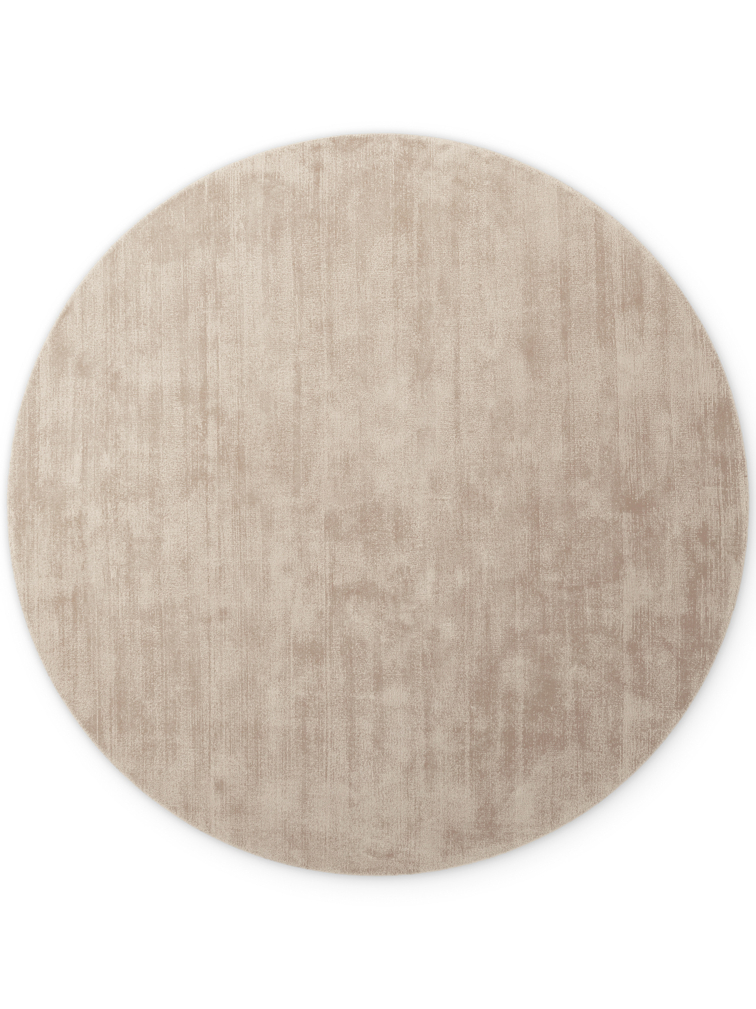 Rond Handgeweven Premium Viscose Vloerkleed Naomi Beige - 120 CM rond