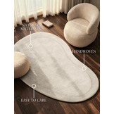 Villeroy & Boch Kari Wol Vloerkleed Organisch Creme - 125x200 CM