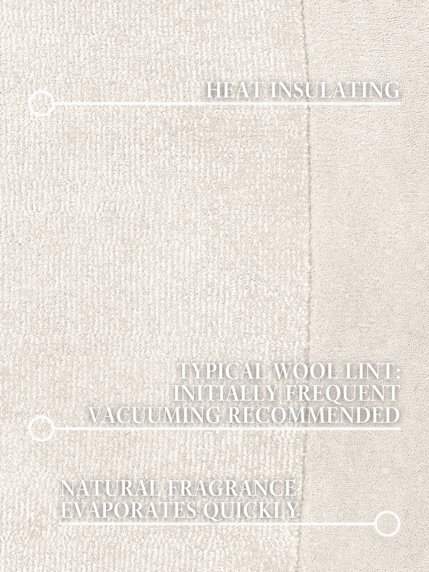 Villeroy & Boch Kari Wol Vloerkleed Organisch Creme - 125x200 CM