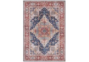 Vintage Vloerkleed Sylla Blauw - 120x160 CM