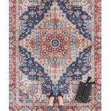 Vintage Vloerkleed Sylla Blauw - 120x160 CM