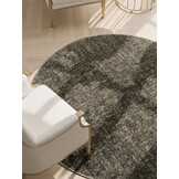 Elle Decoration Brilliance Rond Laagpolig Vloerkleed Groen - Copy