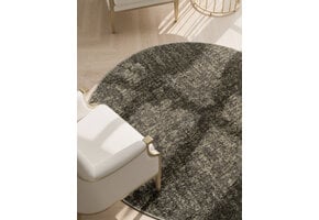 Elle Decoration Brilliance Rond Laagpolig Vloerkleed Groen - Copy