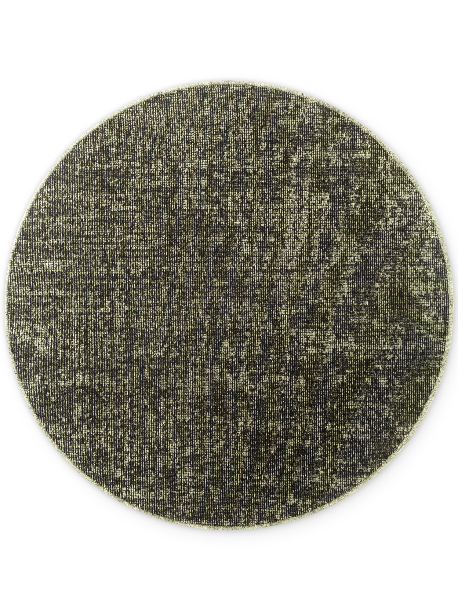 Elle Decoration Brilliance Rond Laagpolig Vloerkleed Groen - Copy