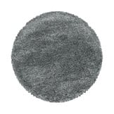 Pearl Soft Rond Hoogpolig Vloerkleed Lichtgrijs - 80 CM rond