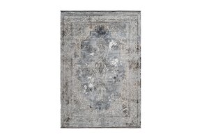 Luxury Picasso Elysee Laagpolig Velvet Vloerkleed Zilver - 80x 150 CM