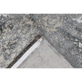 Luxury Picasso Elysee Laagpolig Velvet Vloerkleed Zilver - 80x150 CM