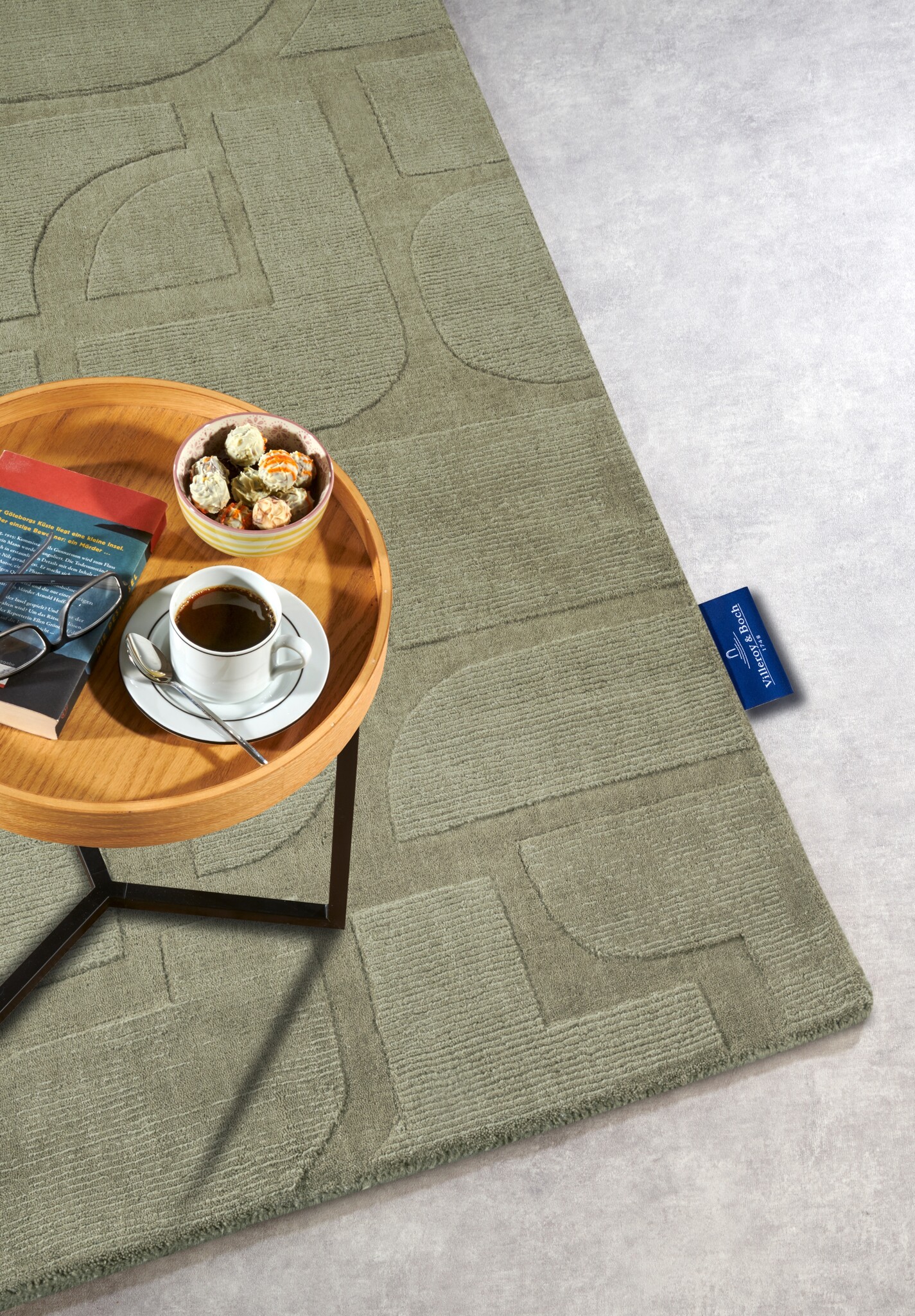 Villeroy & Boch Alexis Wol Vloerkleed Groen - 190x280 CM