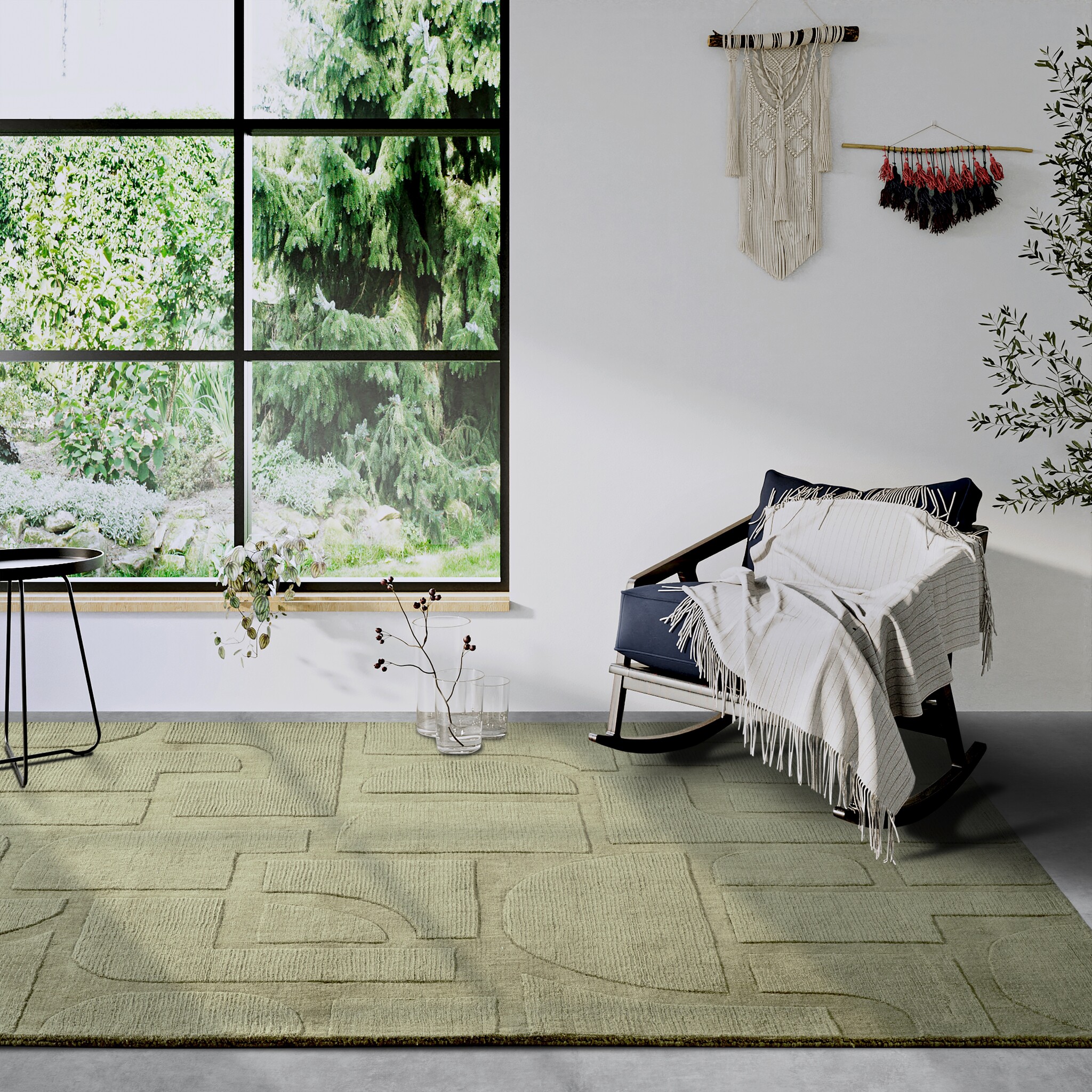 Villeroy & Boch Alexis Wol Vloerkleed Groen - 190x280 CM