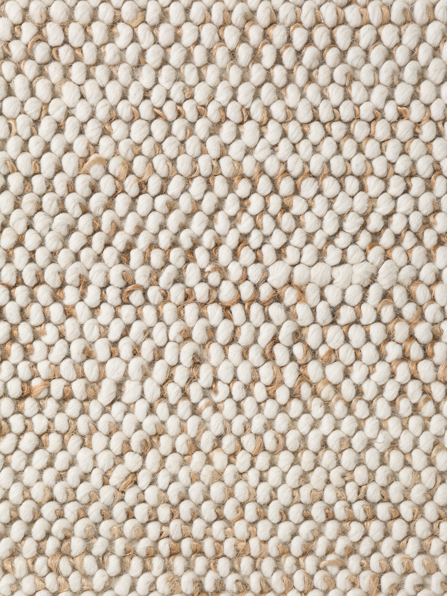 Villeroy & Boch Peas Wol Jute Vloerkleed Creme Beige - 80x150 CM