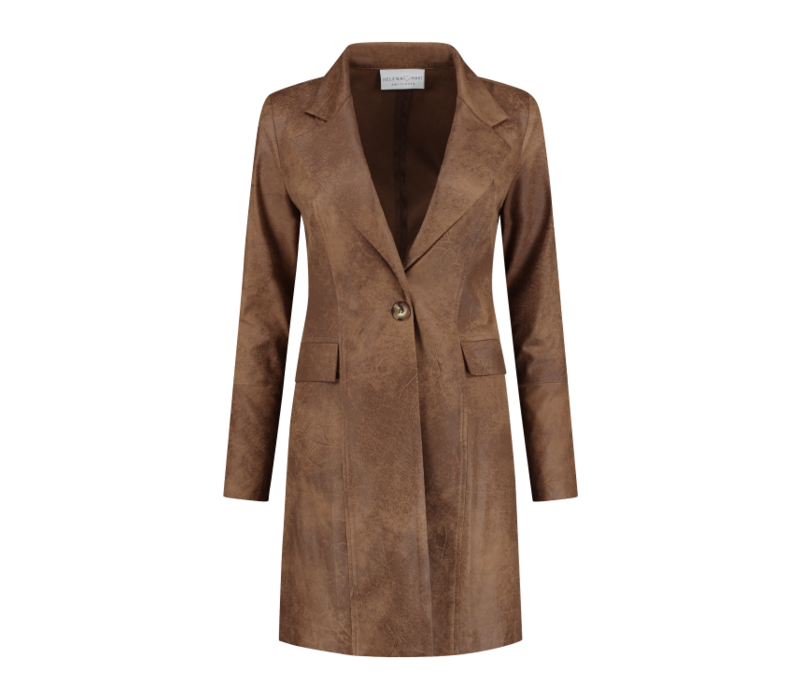 Helena Hart Blazer Joe Biker Camel