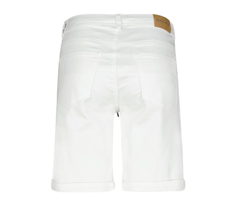 Red Button Relax Short Jog Colour White
