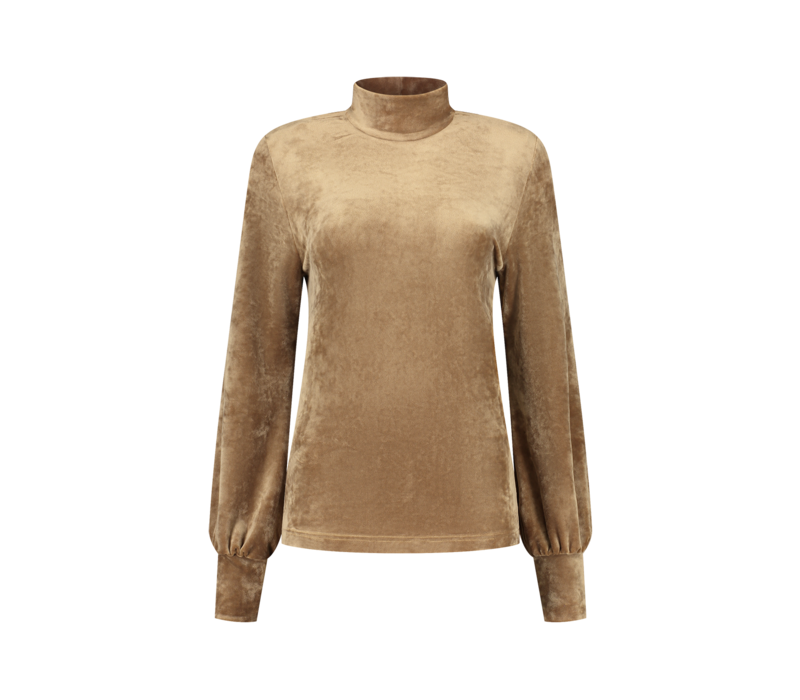 Helena Hart Col Velour Uni Latte