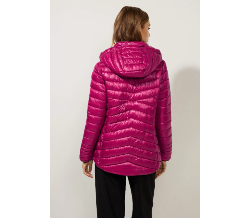 Street One Short Padded Jacket Peony Red