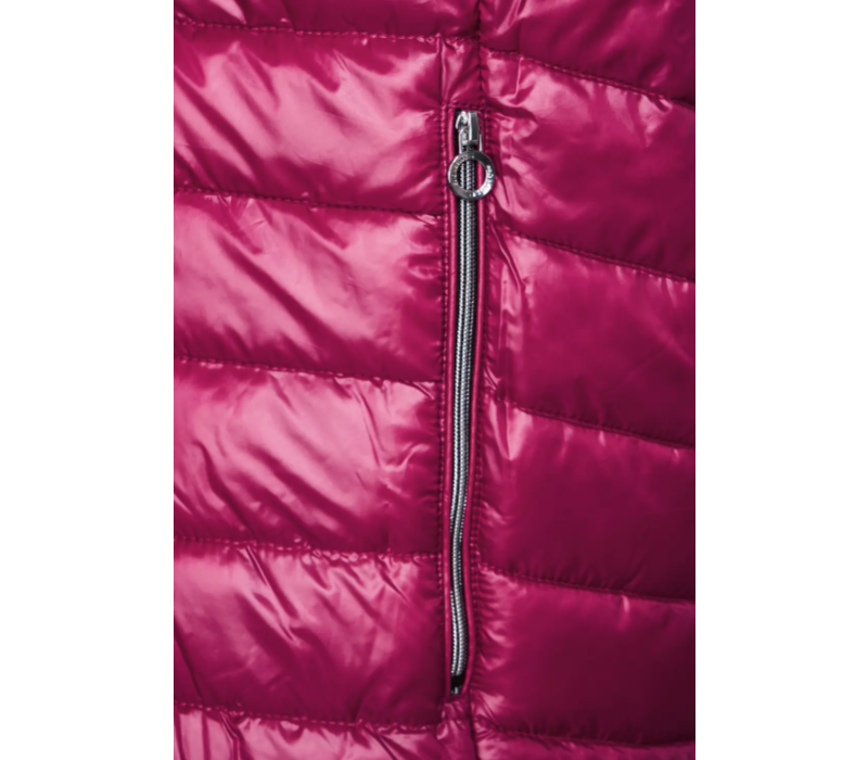 Street One Short Padded Jacket Peony Red