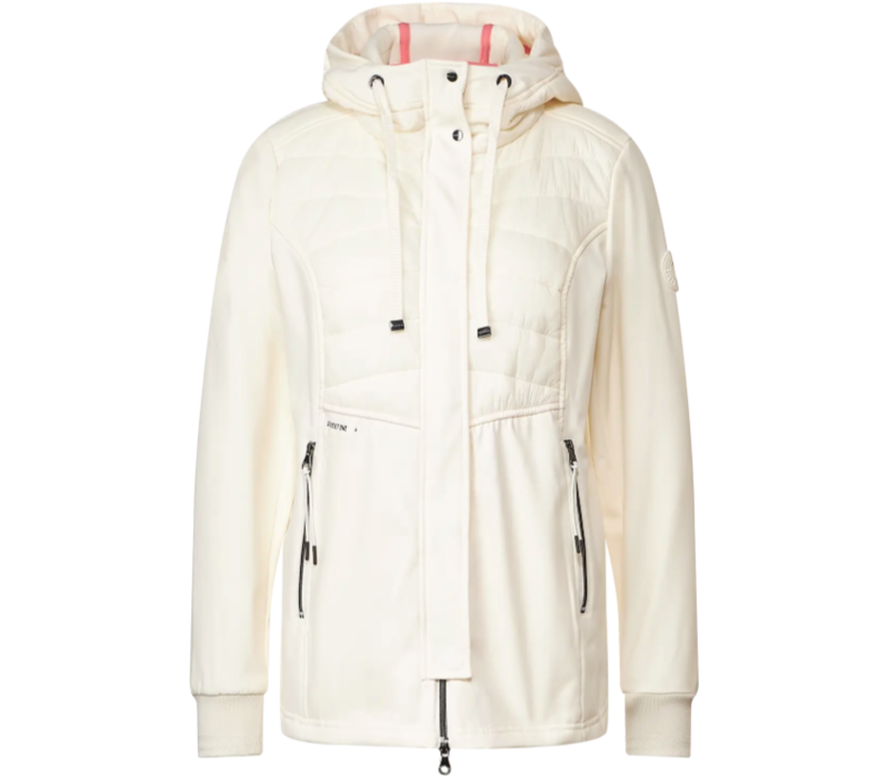 Street One Short Mat Mix Softshell Jacket Snow Cream