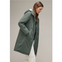Street One Padded Non Quilted Parka Verdant Green