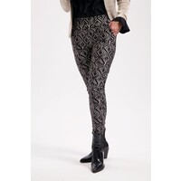 Helena Hart Broek Chino Print Gio Zwart