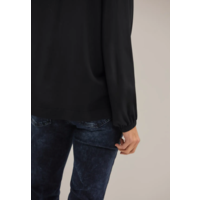 Street One Party Solid Blouse Black