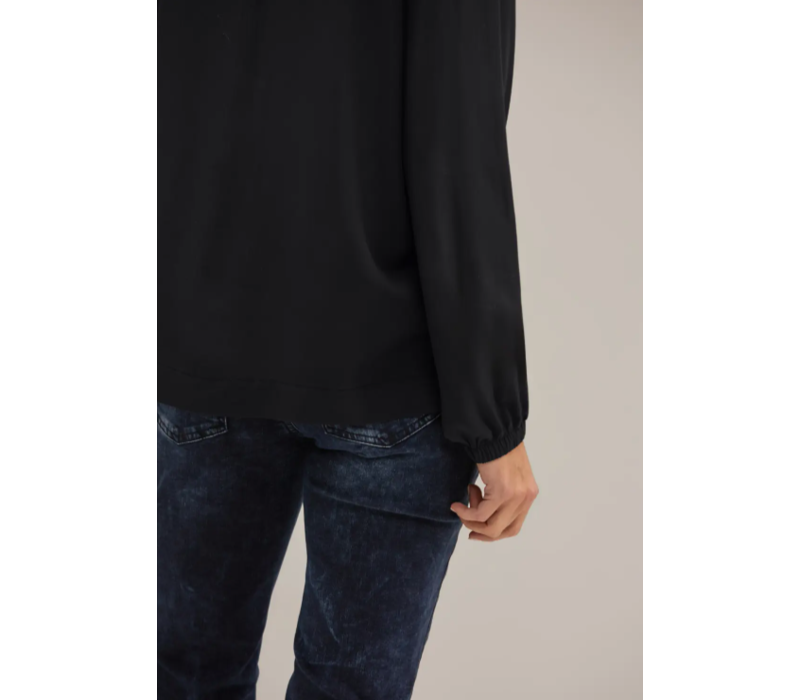 Street One Party Solid Blouse Black