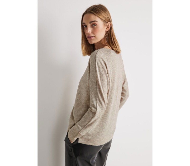 Street One Structure Shirt Spring Sand Melange