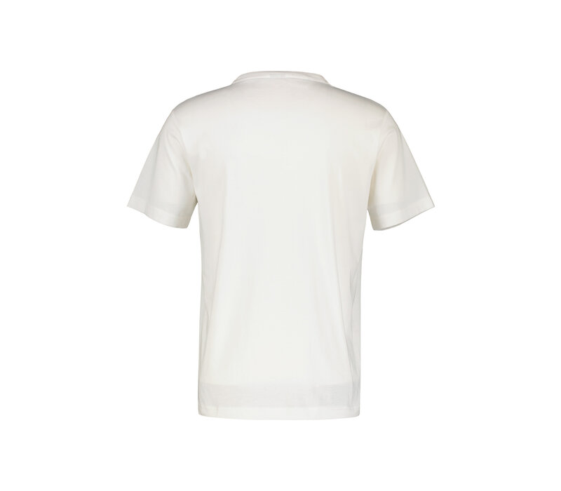 Lerros T-Shirt Serafino Broken White