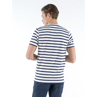 Presly & Sun Tim Basic Striped T Shirt Navy