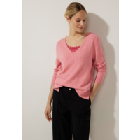 Street One V-Neck Sweater Legend Rose Melange