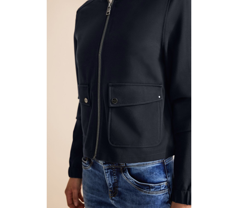 Street One Zip Jacket Deep Blue