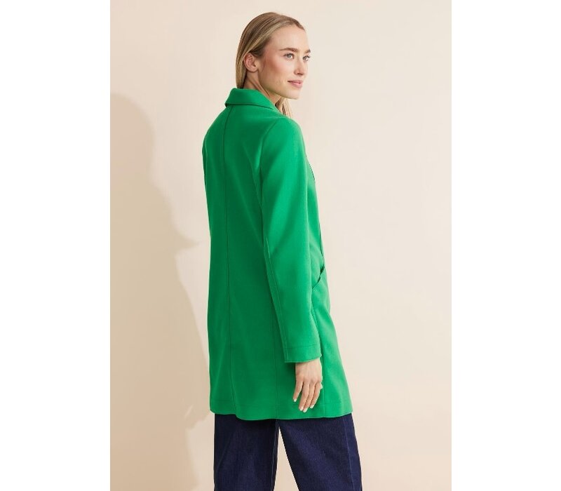 Street One Cosy Revers Coat Arty Green