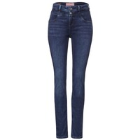 Street One Jane High Waist Mid Indigo Random Wash