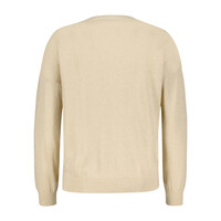 Red Button Cardigan Fine Knit Lurex Champagne Gold