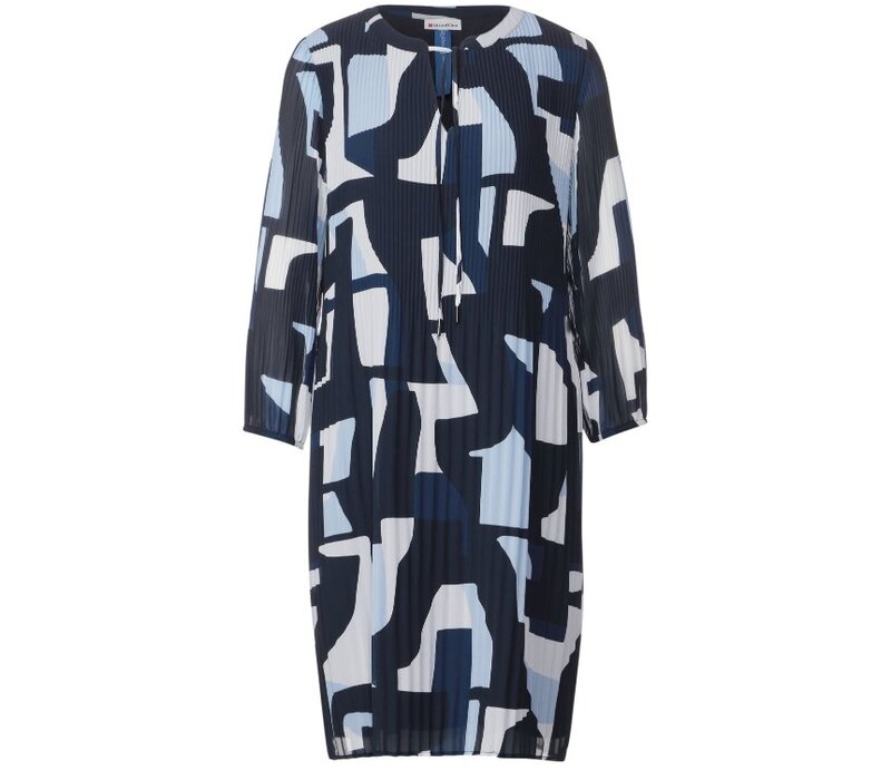 Street One Plissee Tunic Deep Blue